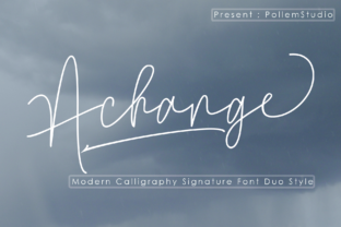 Achange Duo: A Modern Script Typeface for Handmade Branding
