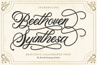 Beethoven Syinthesa: Elevating Editorial Design with Classical Script Typography