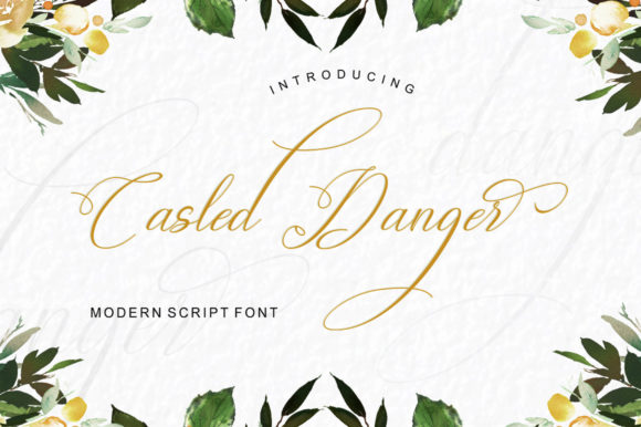 Casled Danger Typeface Review for Handmade Brands