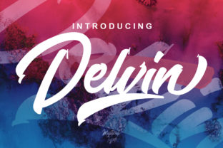 Delvin: The Handwritten Typeface for Bold Editorial Design
