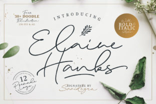 Elaine Hanks: A Handwritten Typeface for Authentic Editorial Design