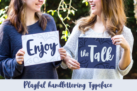 Enjoy the Talk: A Handwritten Typeface for Standout Craft Designs