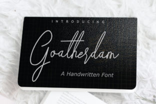 Goatherdam: A Handwritten Script Font for Editorial Design