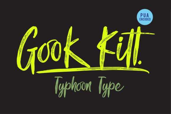 Gook Kitt: A Bold Handwritten Typeface for Authentic Brand Identity