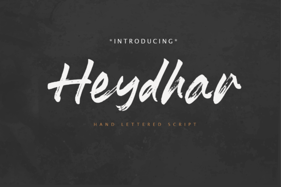 Heydhar: A Handwritten Typeface for Modern Editorial Design