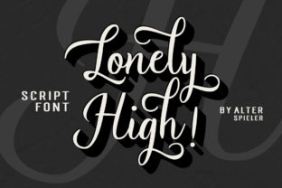 Lonely High: The Handwritten Typeface for Polished Brand Identity