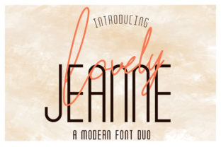 Lovely Jeanne Duo: A Modern Script Typeface for Handmade Brands