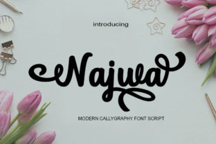 Najwa Font Review: A Bold Handwritten Script for Brand Identity