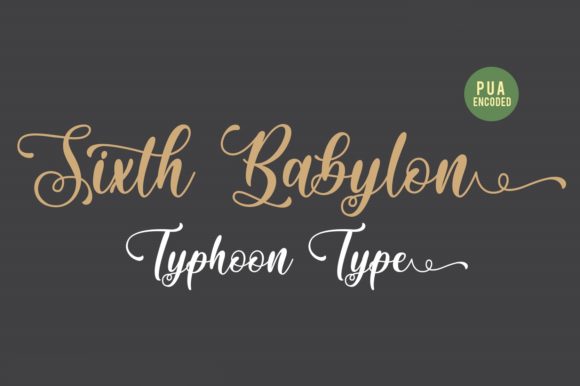 Sixth Babylon Typeface: Elevating Handmade Branding and Product Labels