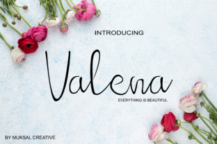 Valena: The Romantic Handwritten Font for Editorial Design