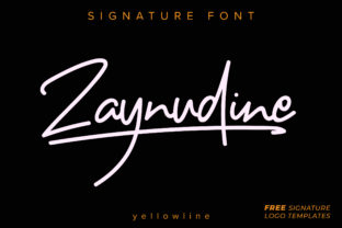 Zaynudine: A Modern Script Font for Campaign Design